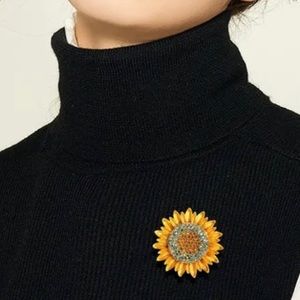 Sunflower Brooch